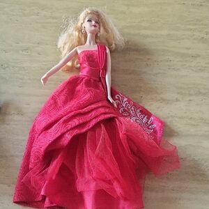 Mattel Doll with Red and White Dress 2003